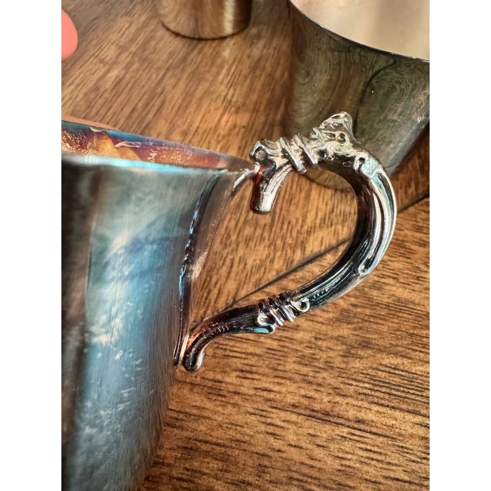Vintage Wallace Silversmiths Silver Plate Punch Cups Set of 12 Rainbow Patina